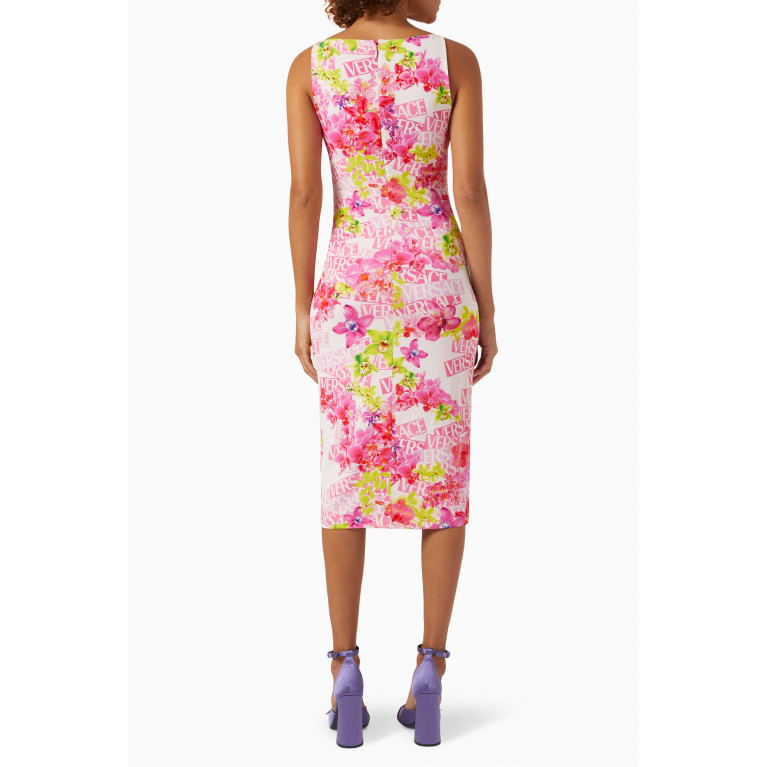 Versace - Orchid Midi Dress in Jersey