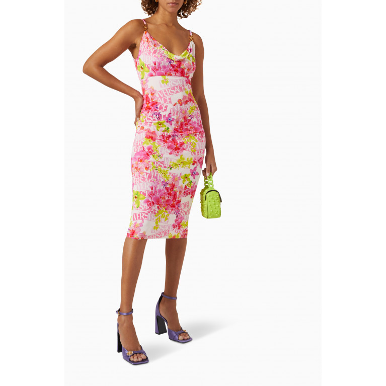 Versace - Orchid Midi Dress in Jersey