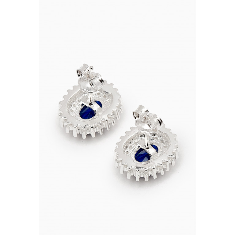 The Jewels Jar - Ayesha Necklace & Earrings Set in Sterling Silver