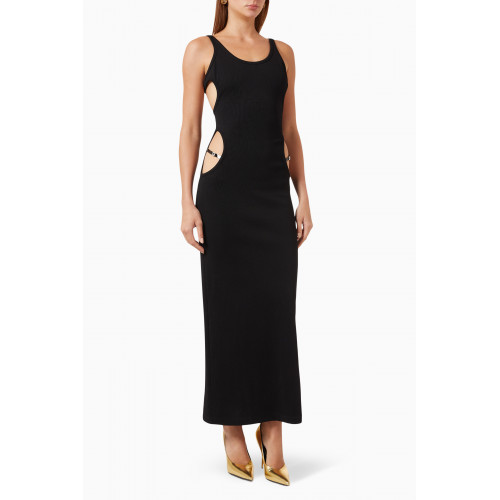 Gucci - Cut-out Maxi Dress in Cotton Ribbon Jersey