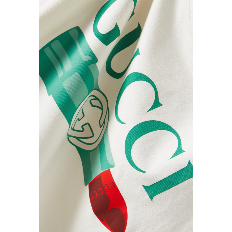 Gucci - Logo Lipstick-print T-shirt in Cotton-jersey