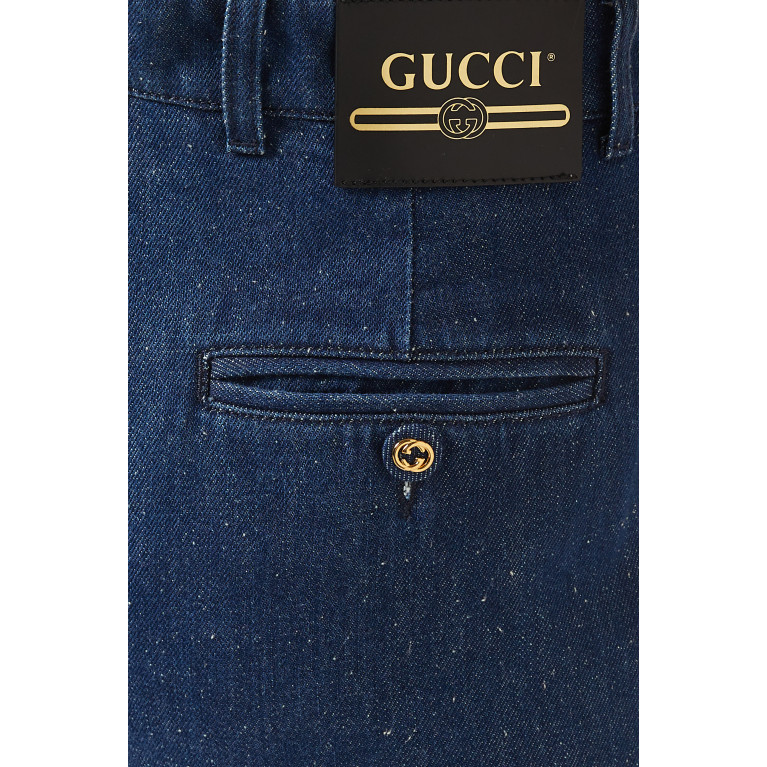 Gucci - Cuffed Wide-leg Jeans