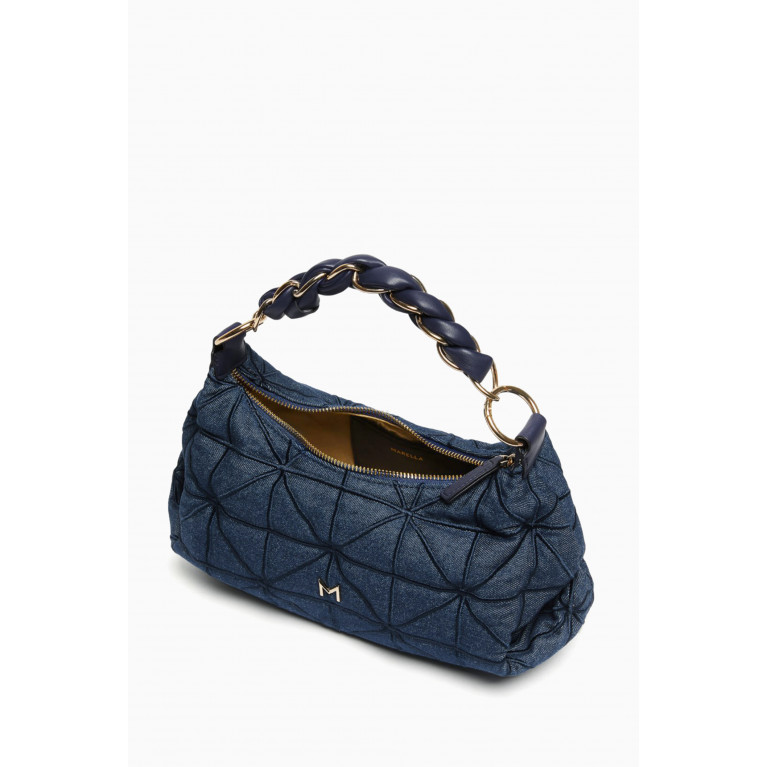 Marella - Salone Quilted Hobo Bag in Cotton-blend