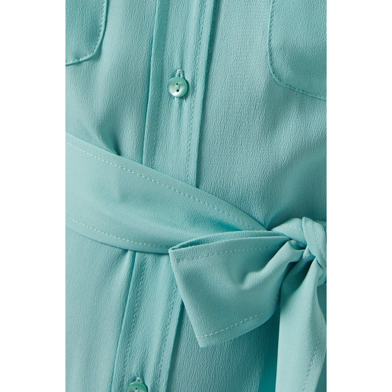 Marella - Oporto Shirt Dress in Silk Blend Blue