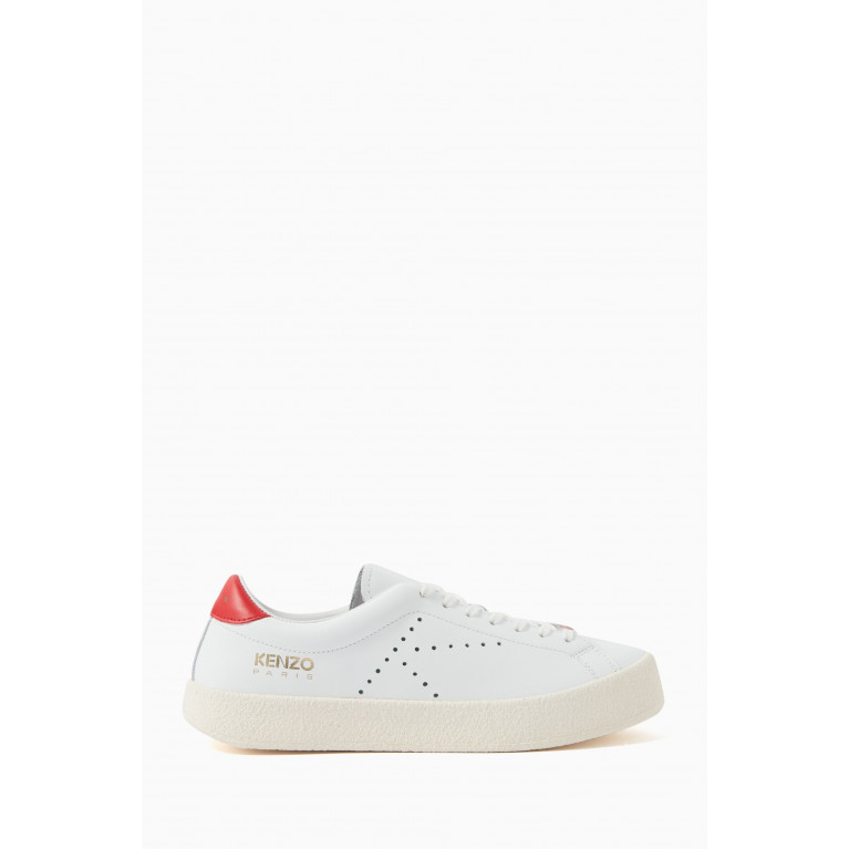 Kenzo - Logo Low-top Sneakers in Leather