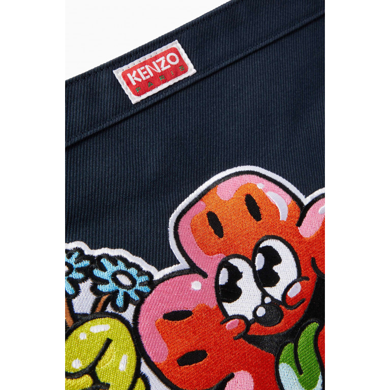 Kenzo - Boke Boy Logo-Embroidered Crossbody Bag in Canvas