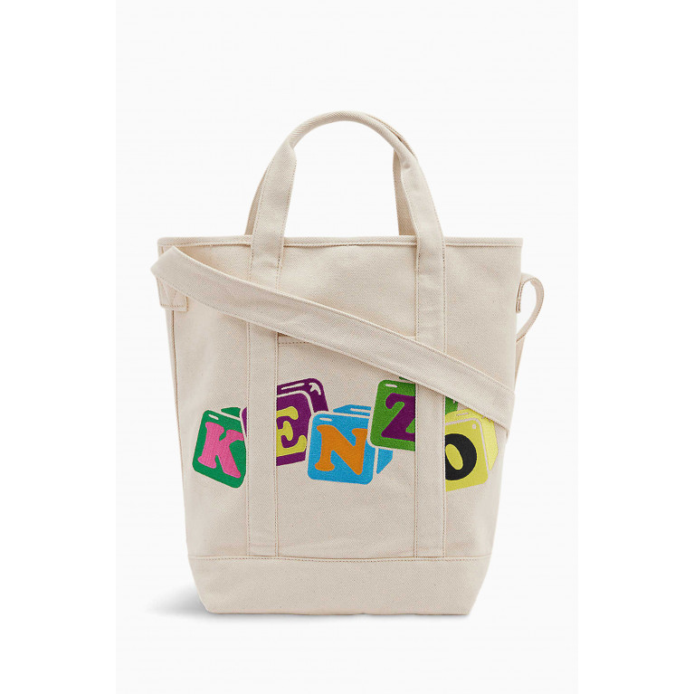 Kenzo - Kenzo Logo Patch Tote Bag in Canvas