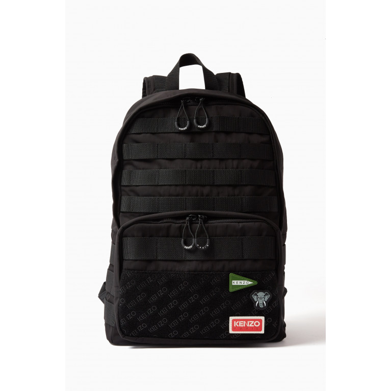 Kenzo - Jungle Motif Zip Backpack in Nylon