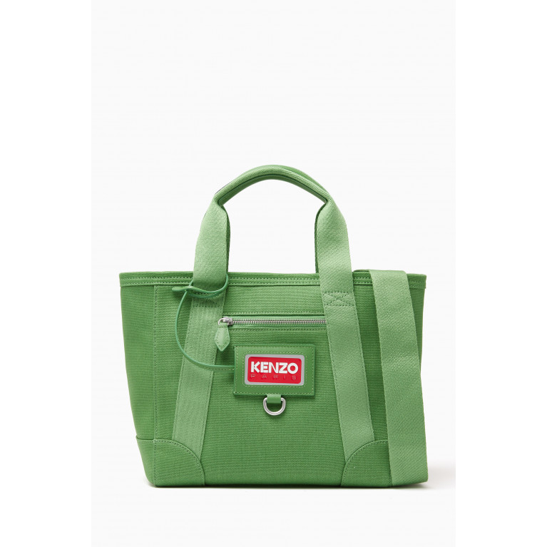 Kenzo - Logo Top Handle Tote Bag in Cotton