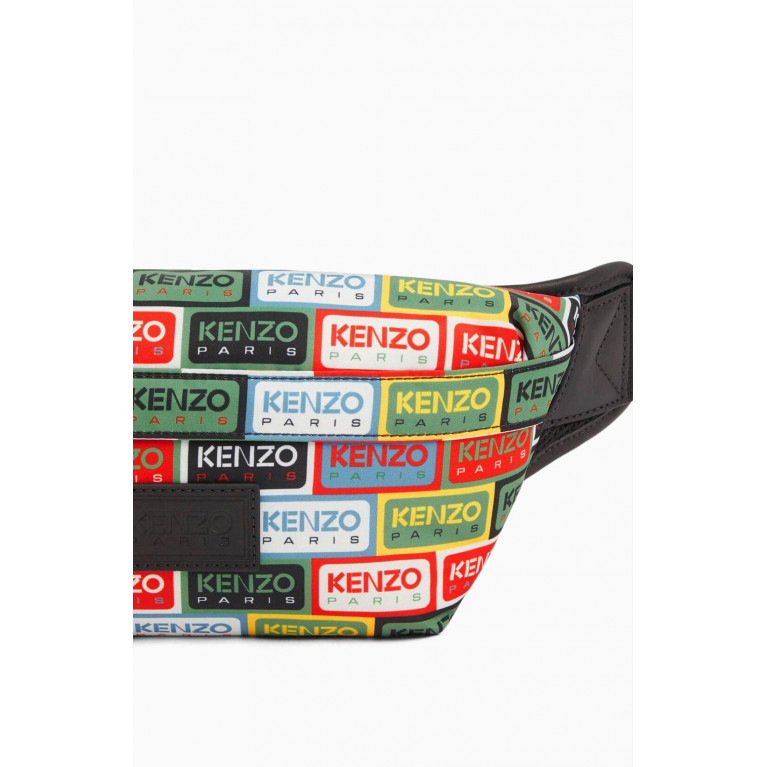 Kenzo - Kenzo 'Labels' Zip Belt Bag in Nylon