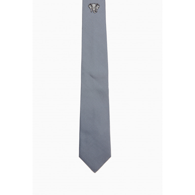 Kenzo - Elephant-motif Tie in Silk