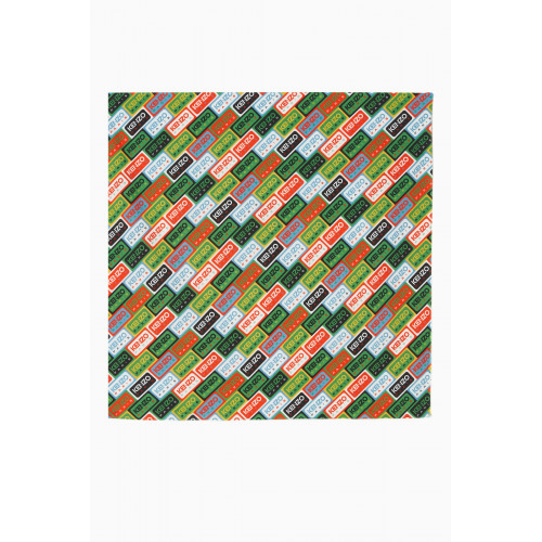 Kenzo - Labels Print Banada Scarf in Cotton
