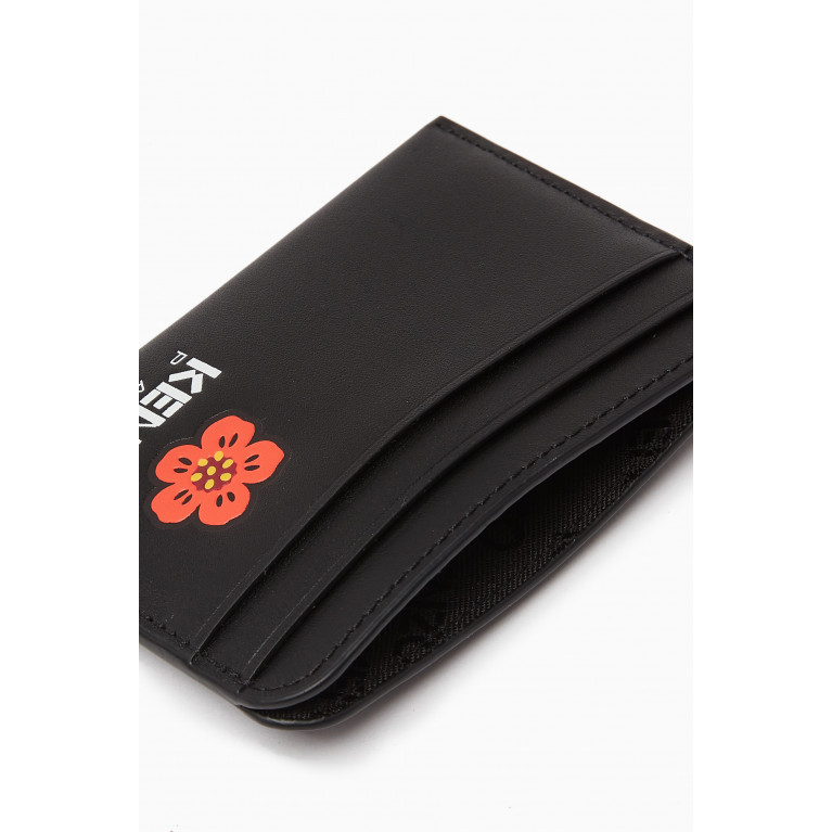 Kenzo - Boke Flower Card Holder in Leather