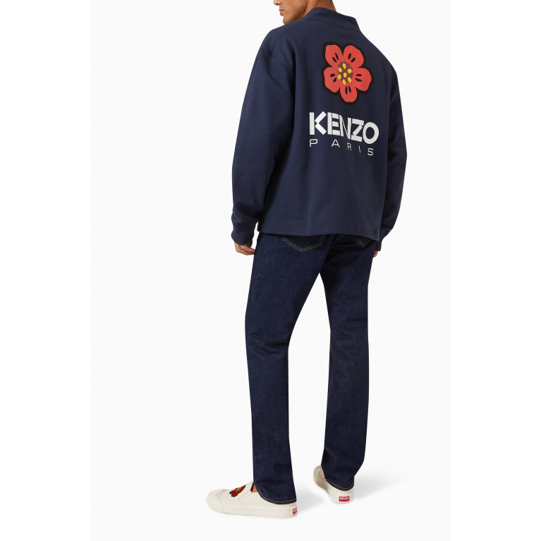 Kenzo - Boke Flower Crest Cardigan in Cotton