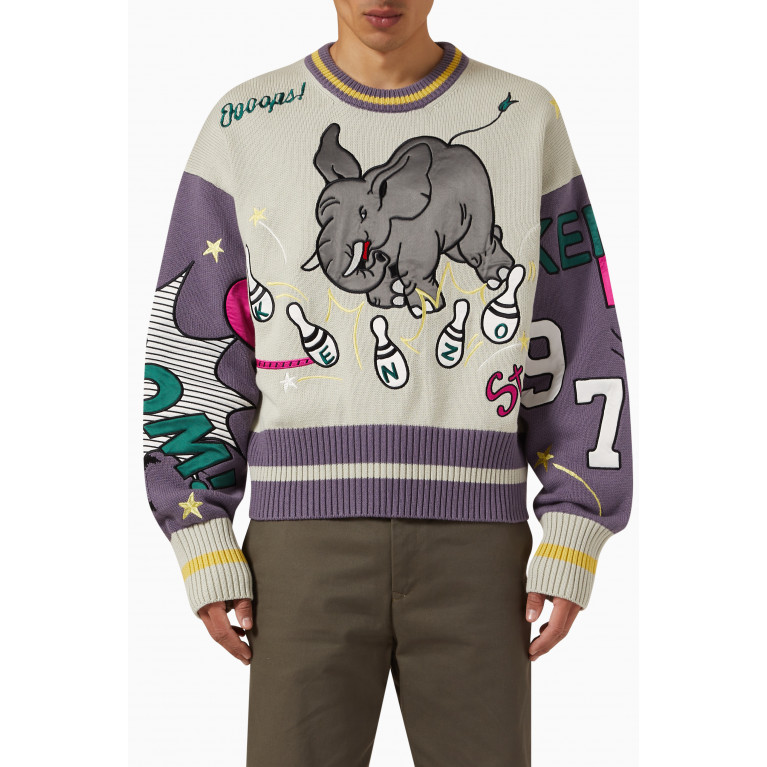 Kenzo - Bowling Elephant Sweater in Wool Blend