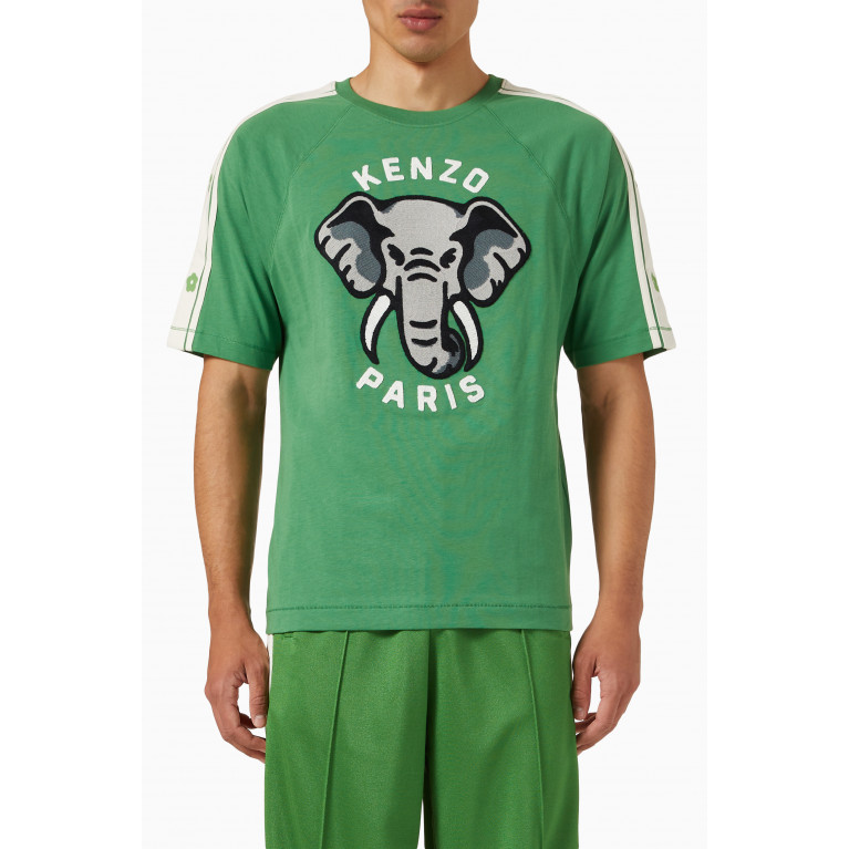 Kenzo - Fitted Elephant Logo T-shirt in Cotton