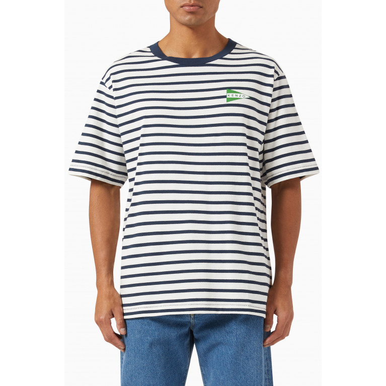 Kenzo - Nautical Stripes Oversized T-shirt in Cotton Jersey