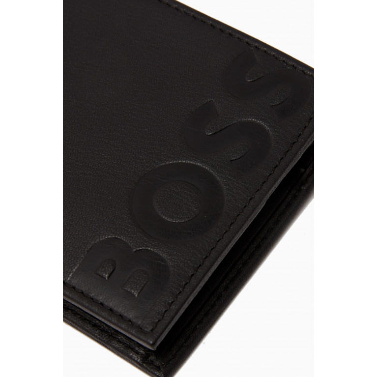 Boss - BB 4 Logo Embossed Wallet in Leather
