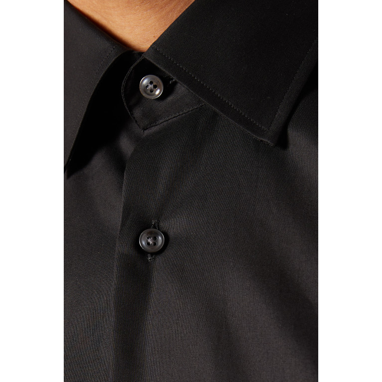 Boss - Long Sleeved Kent Collar Shirt in Cotton