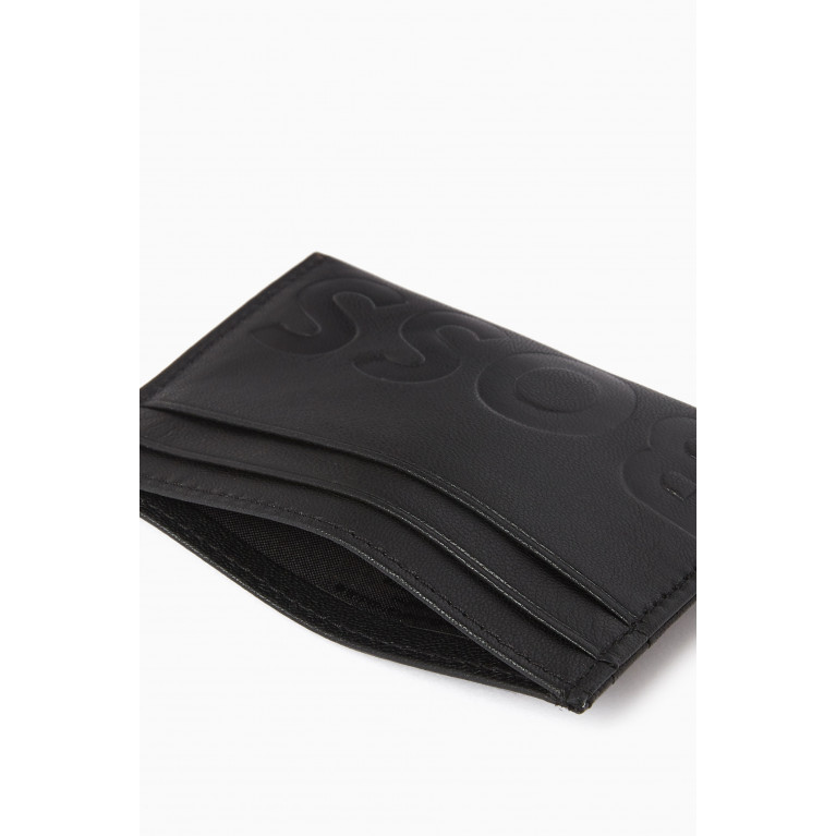 Boss - Logo-embossed Card Holder in Leather