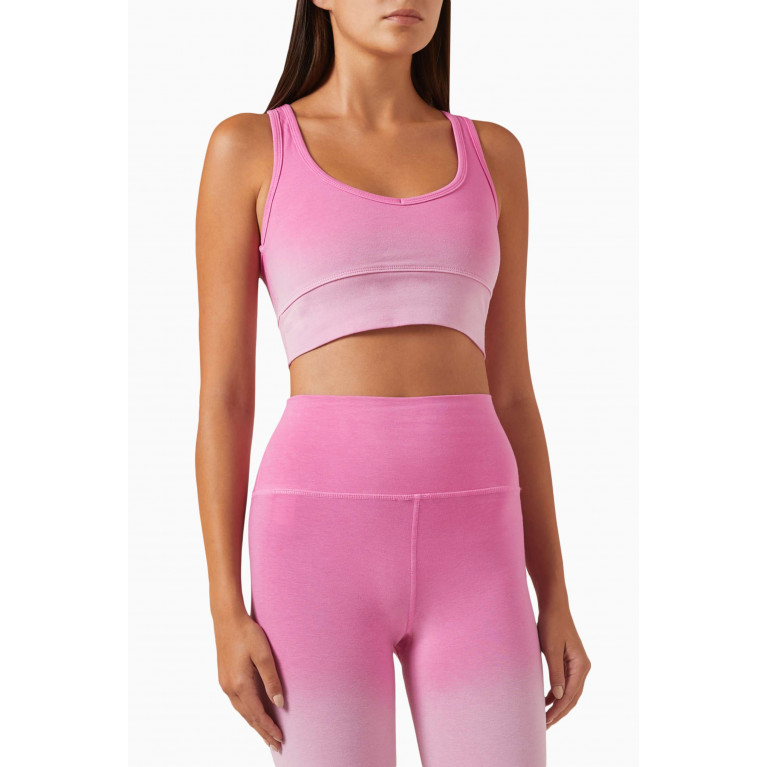 Electric & Rose - Allegra Sports Bra in Stretch-cotton Pink