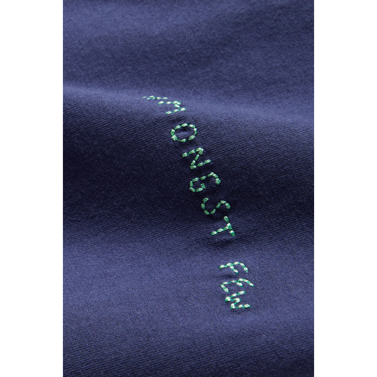 Amongst Few - Embroidered Logo T-Shirt in Cotton