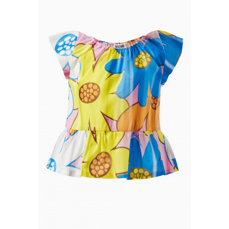 Moschino - Floral-print Blouse in Cotton