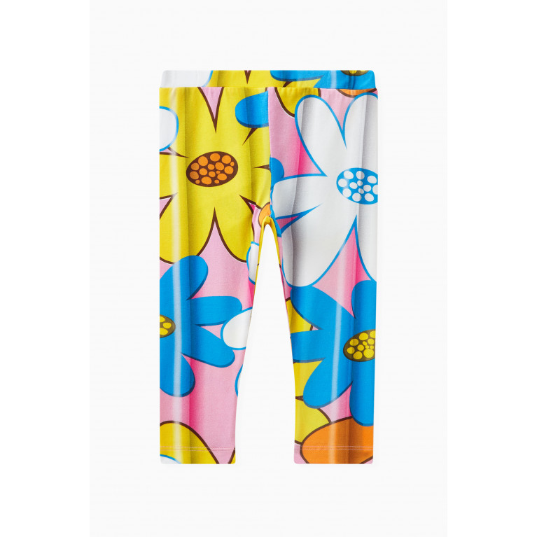 Moschino - Floral-print Leggings in Cotton