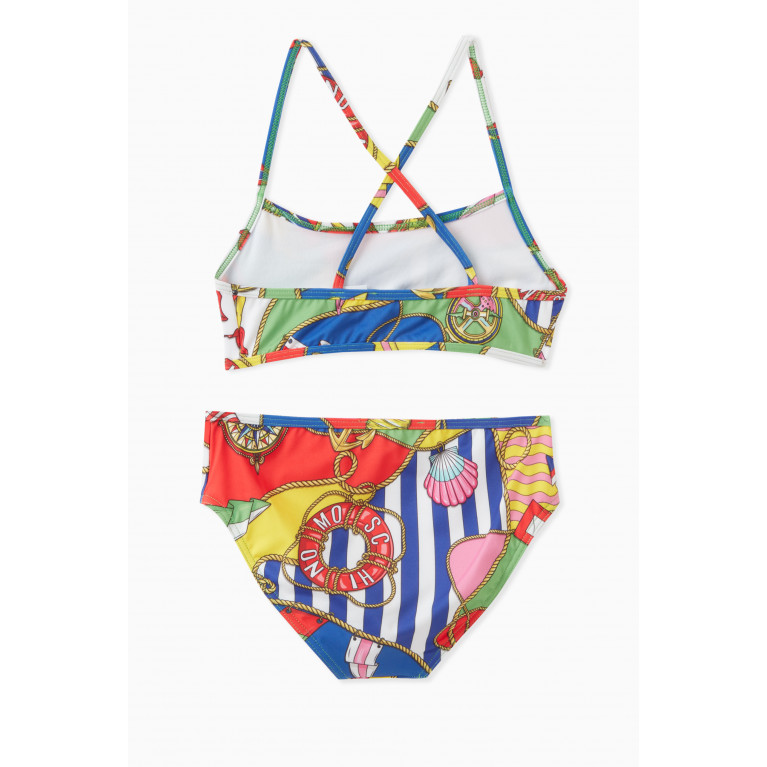 Moschino - Graphic-print Two-piece Bikini in Polyester