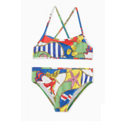 Moschino - Graphic-print Two-piece Bikini in Polyester