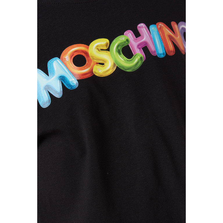 Moschino - Logo Print Dress in Cotton