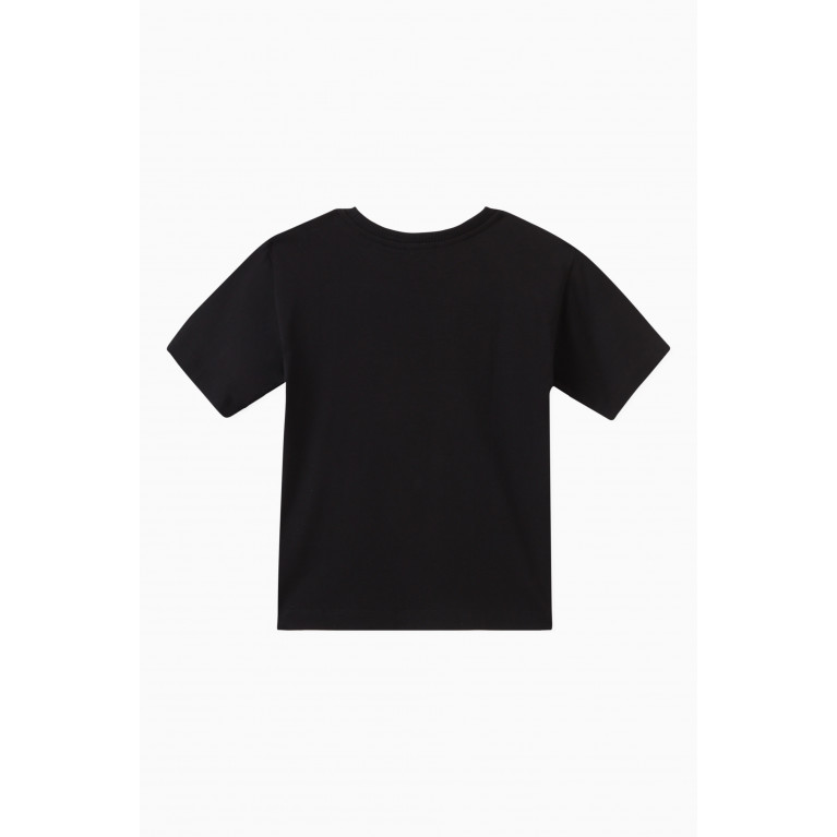 Moschino - Logo-print T-shirt in Cotton Black