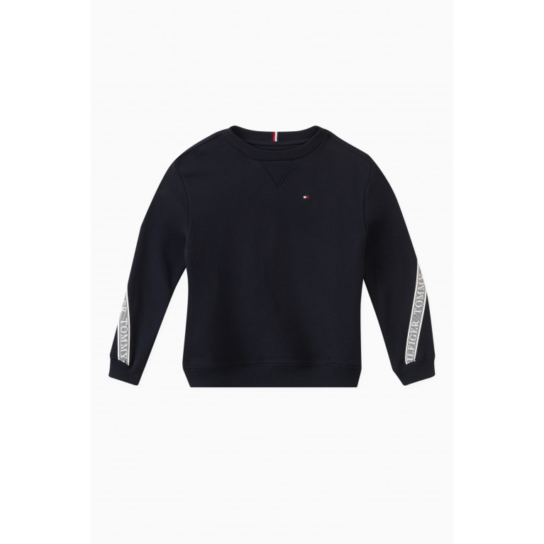 Tommy Hilfiger - Logo Tape Sweatshirt in Cotton