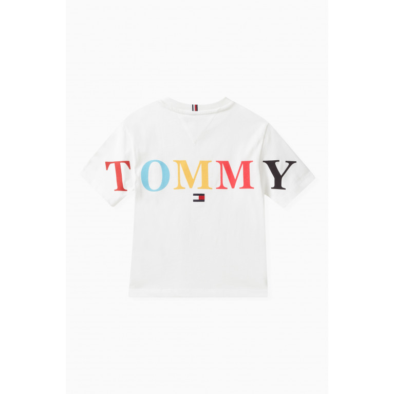 Tommy Hilfiger - Back Bold Logo T-shirt in Cotton Jersey