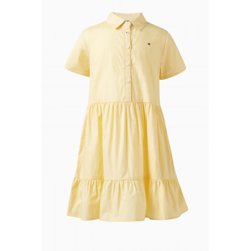 Tommy Hilfiger - Polo Shirt Tiered Dress in Organic Cotton Poplin