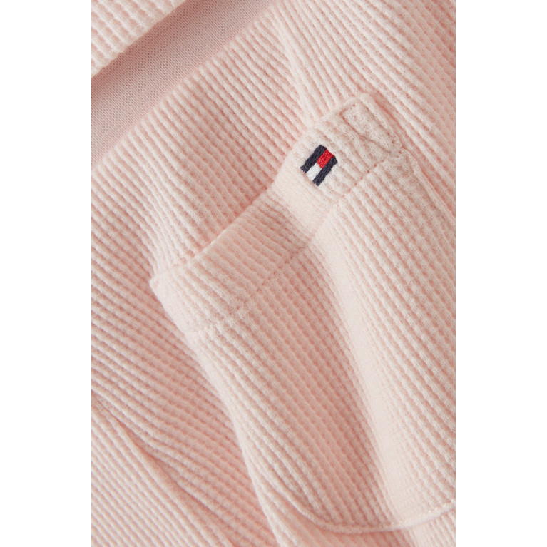 Tommy Hilfiger - Waffle-knit Logo Shorts Set in Cotton