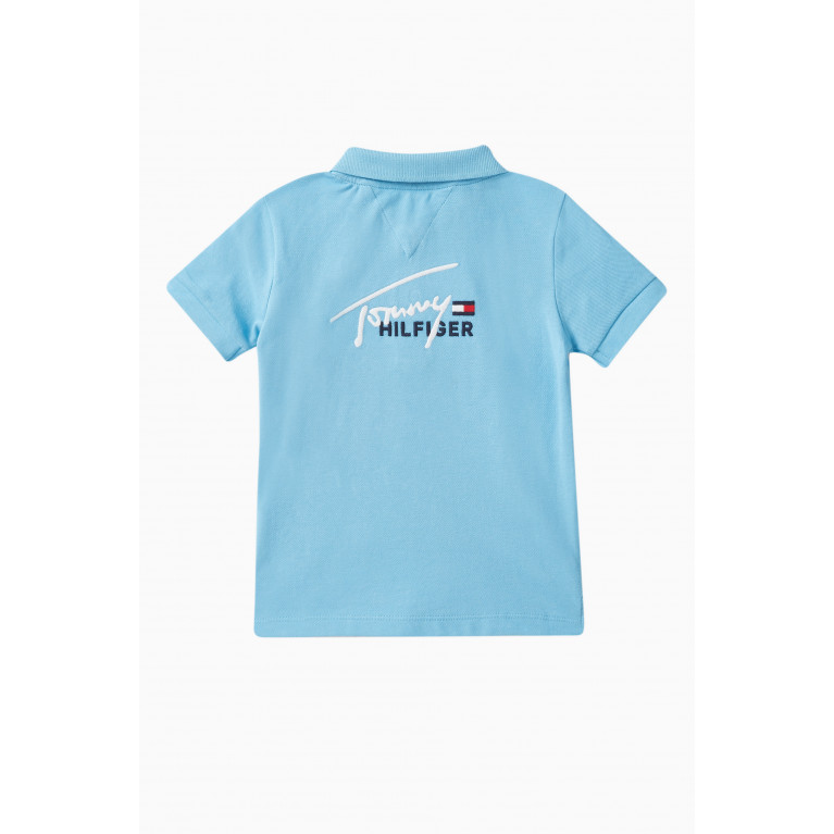 Tommy Hilfiger - Script Logo Polo Shirt in Stretch Cotton