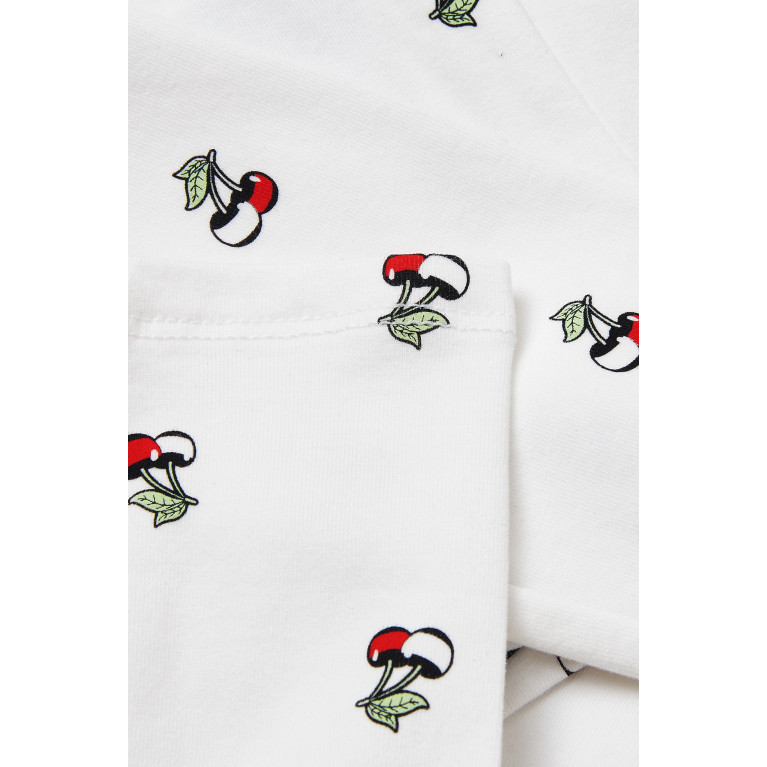 Tommy Hilfiger - Cherry Logo Print Leggings in Stretch Cotton Jersey
