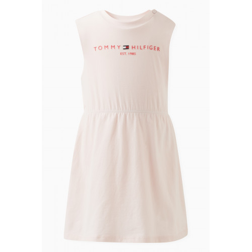 Tommy Hilfiger - Logo Dress in Cotton-blend Pink