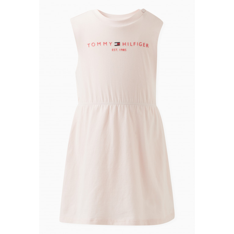 Tommy Hilfiger - Logo Dress in Cotton-blend Pink