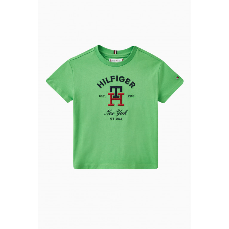 Tommy Hilfiger - Logo T-shirt in Cotton Green