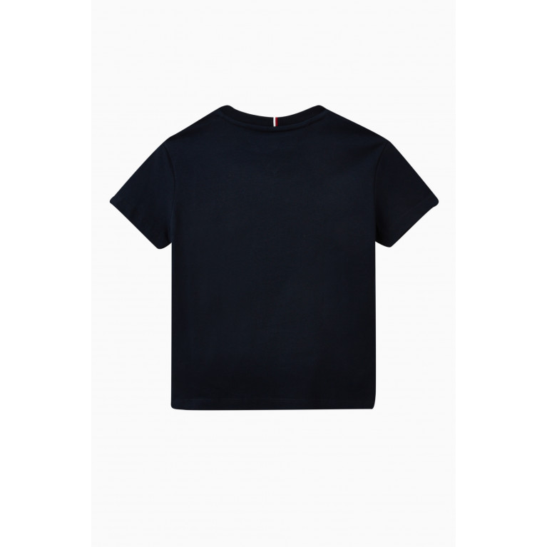 Tommy Hilfiger - Logo T-shirt in Cotton Blue