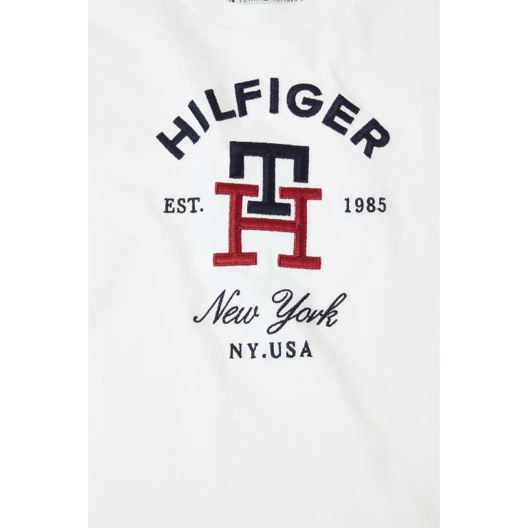 Tommy Hilfiger - Logo T-shirt in Cotton White