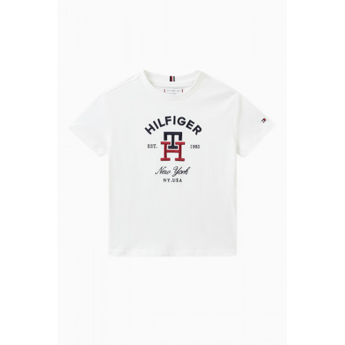 Tommy Hilfiger - Logo T-shirt in Cotton White