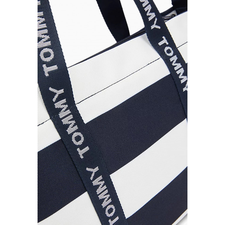 Tommy Hilfiger - Prep Logo Tape Stripe Tote Bag in Canvas