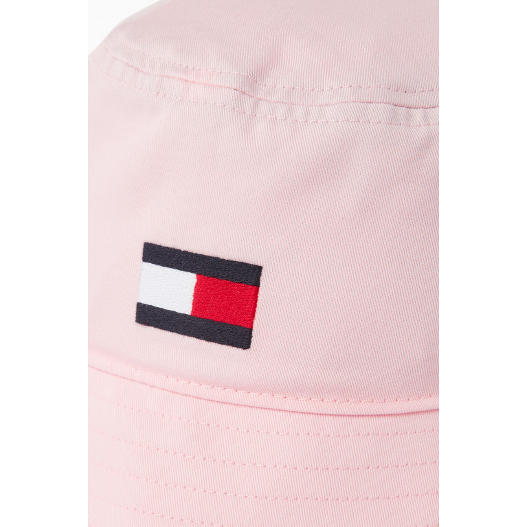 Tommy Hilfiger - Logo-embroidered Bucket Hat in Organic Cotton