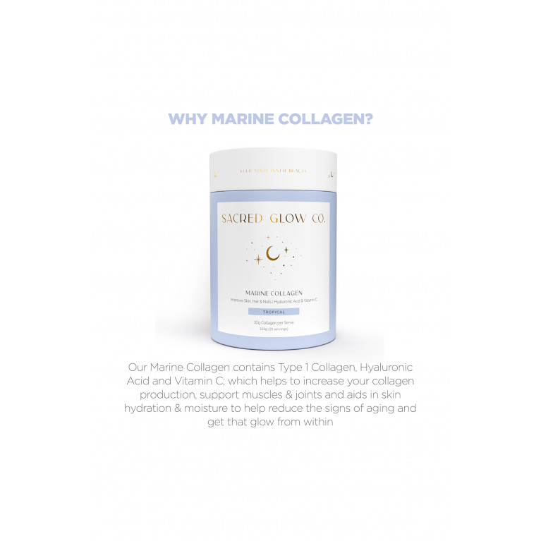 Sacred Glow Co. - Marine Collagen Tropical Flavour, 325g