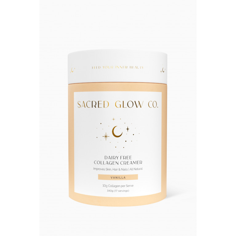 Sacred Glow Co. - Dairy-Free Collagen Creamer - Vanilla, 340g (17 servings)