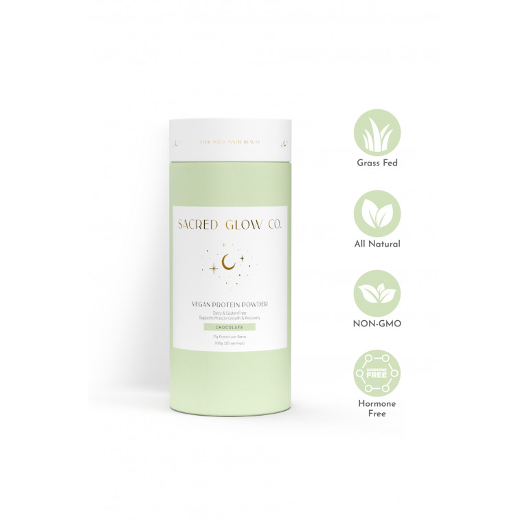 Sacred Glow Co. - Vegan Protein Powder, 500g (20 servings)