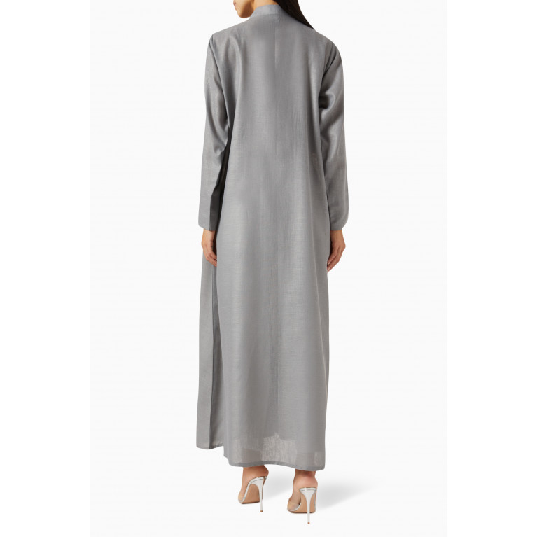 Rauaa Official - Embellished Abaya Grey